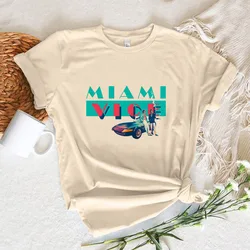 Miami Vice t shirt women graphic t-shirts female y2k funny clothes