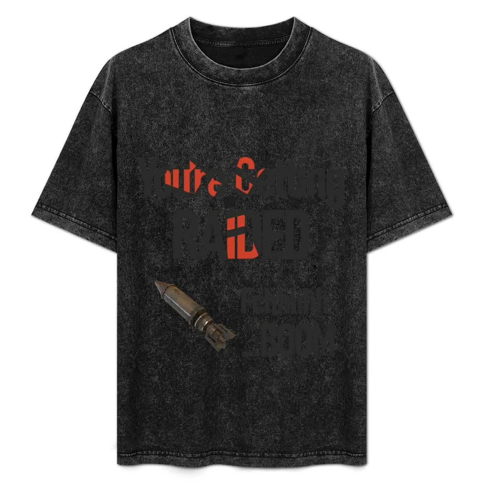 

Rust Getting Raided Rocket T-Shirt Light Athletic Short Sleeve Tee Shirt