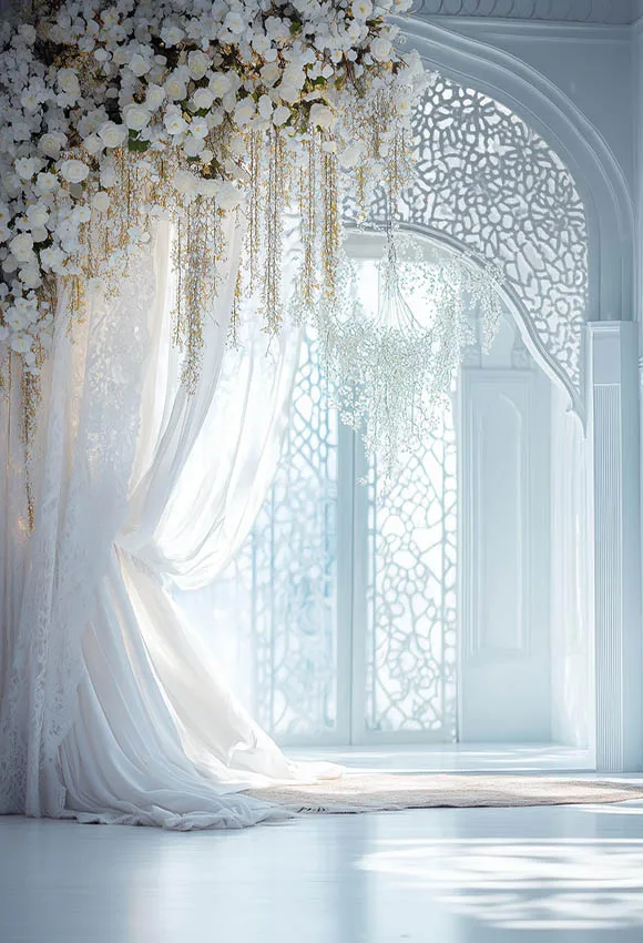 Mehofond التصوير خلفية فاخرة رومانسية الأزهار الستائر عيد ميلاد الزفاف الأمومة صورة ديكور خلفية استوديو الصور