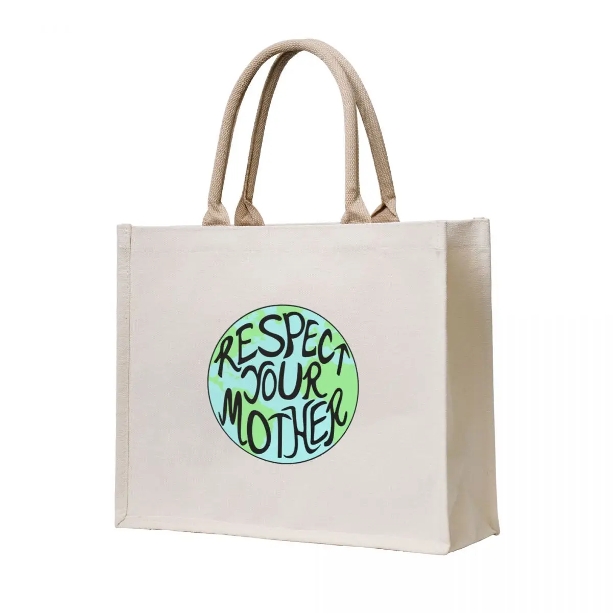 

Respect Your Mother Hand Drawn Earth Planet Men Women Kids Tote Bag tote bag woman reusable grocery bags Women's bags