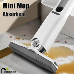 Mop Folding Powerful Squeeze Mini Mop With Self-squeezing Floor Washing Mops Home Cleaning Mops Desk Window Car Clean Tools