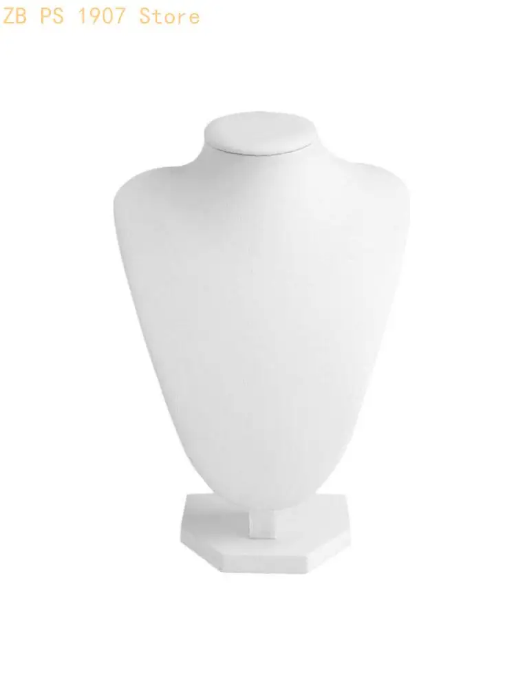 Faux Leather Necklace Jewelry Display Model Bust Stand for Home Dresser Business Storage Decoration Supply 55KA