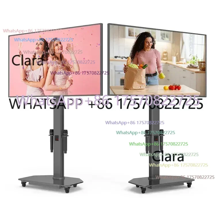 Clara Tools StoreHUSHIDA 55 Inch Advertising Machine Fans Interactive Broadcast Equipment Live Video Streaming Screen DeviceClar