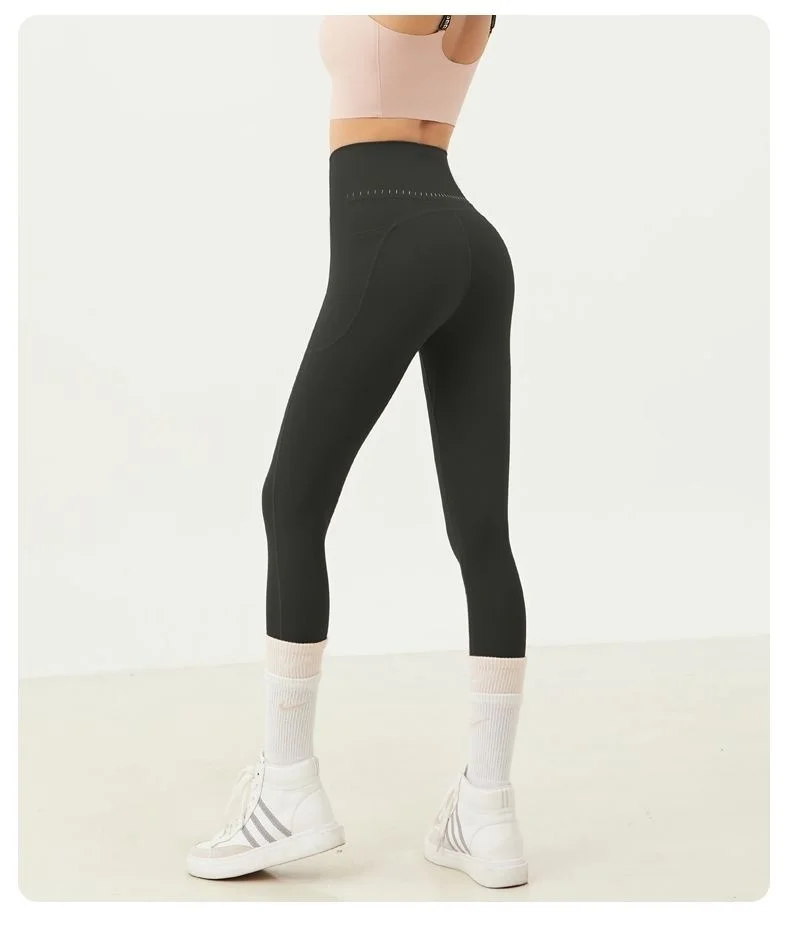 

Брюки для йоги, дышащие женские, качественные дофаминовые, высокие, шикарные, эстетичные, черные, белые, зеленые, обтягивающие, с подтяжкой бедер, мешковатые, домашние, желтые, Ins