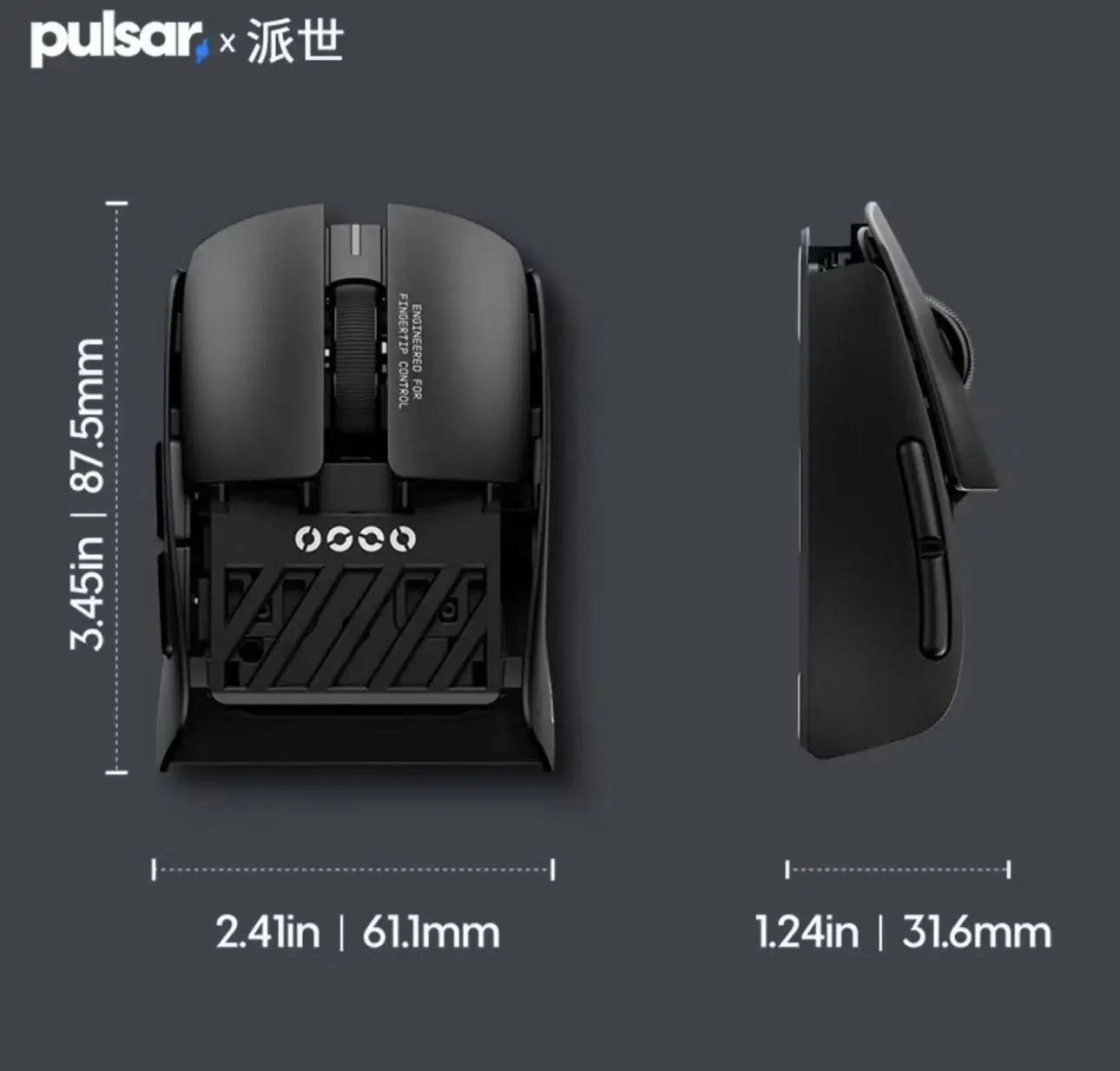 Pulsar X2F ماوس مزدوج الوضع ماوس لاسلكي XS-1 الاستشعار 8000 هرتز معدل التجديف 38 جرام خفيفة الوزن الألعاب الفئران ألعاب الكمبيوتر الملحقات
