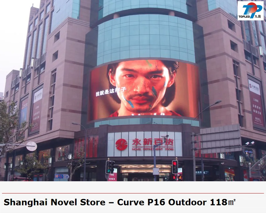 OEM ODM P10 P16 DIP Außenwerbung LED-Bildschirmanzeigetafel Digitale LED-Videowand