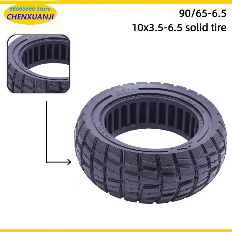 Scooter Tires 90/65-6.5 10x3.5-6.5 Anti-slip Rubber Off-road Solid Tire FOR Zero FOR 11X Electric Scooter Replacement Parts