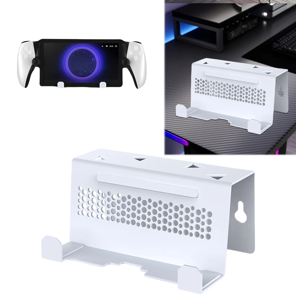 Wall Stand Holder Space Saver TV Dock Accessories Stable Host Wall Stand for PS5 Portal/ROG Ally X/Switch/Steam Deck