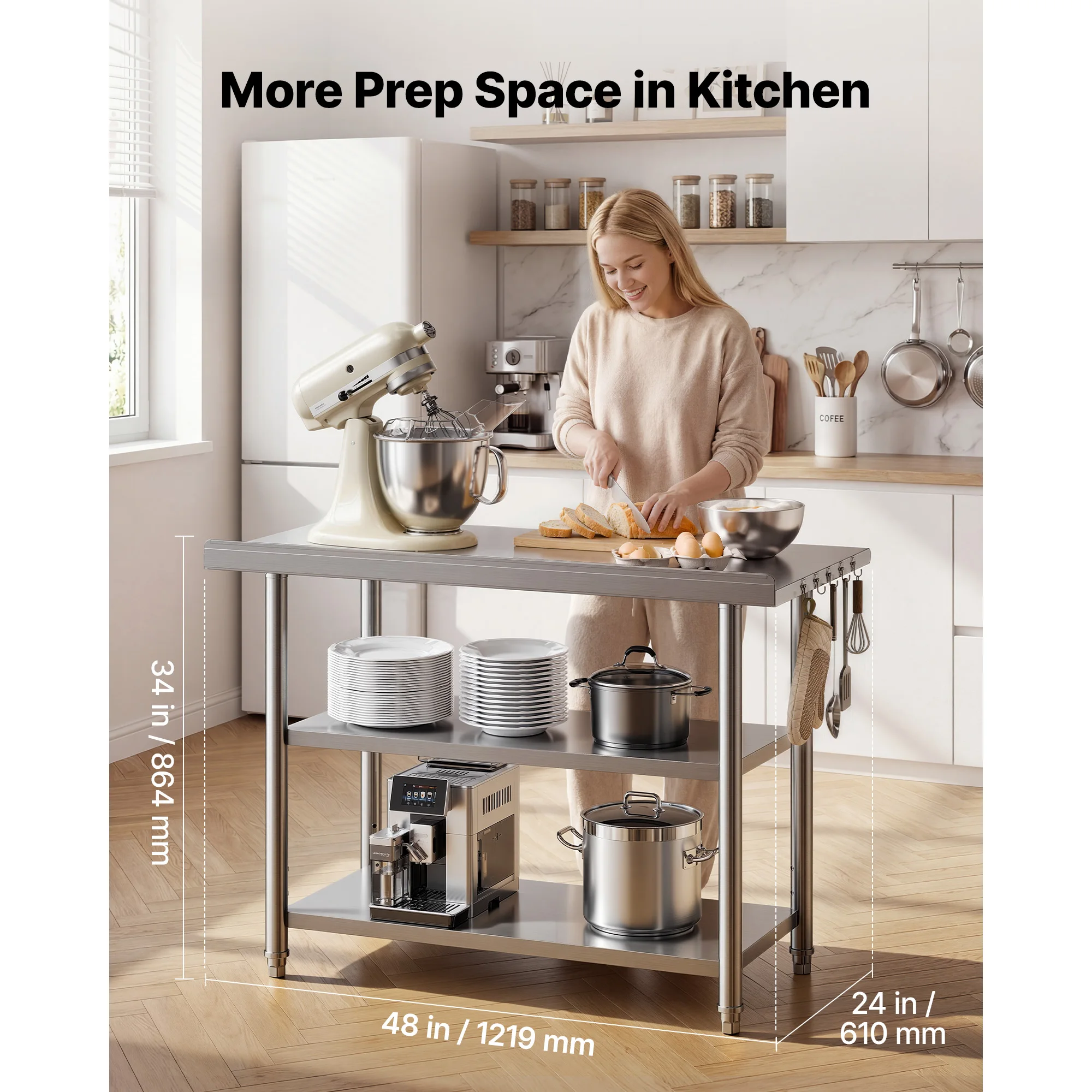 SucceBuy 24x48 inch roestvrijs - Commercial Kitchen Tables recensie en prijs