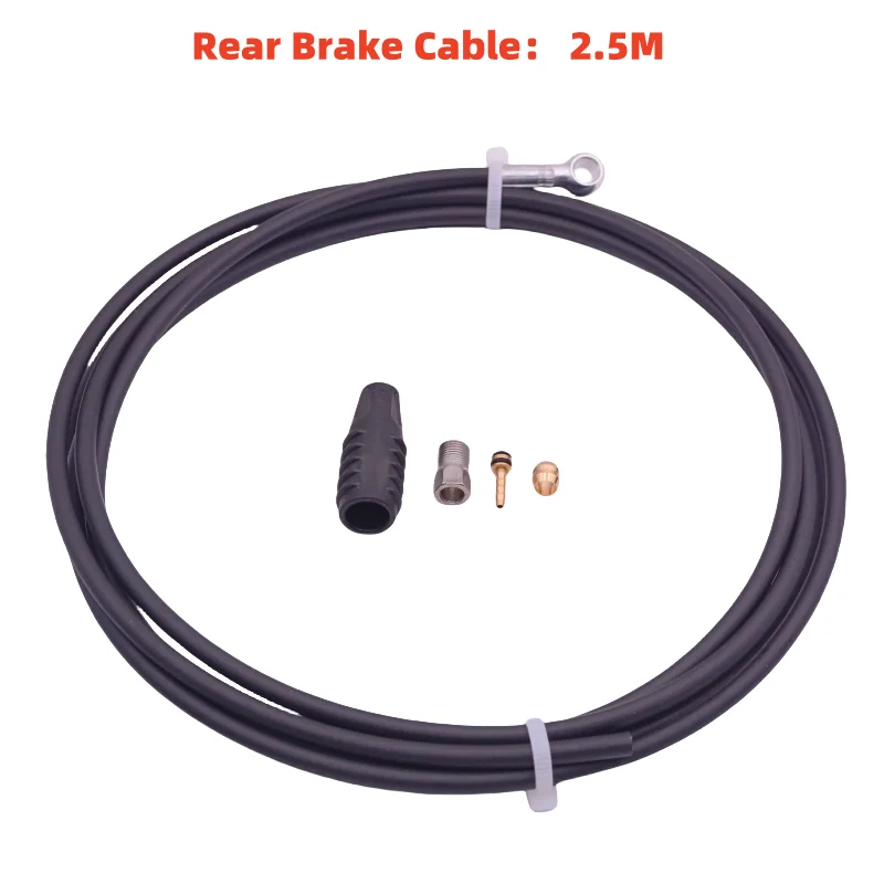 GUSTAVO Hydraulisches Scheibenbremskabel 1,35 m / 2,5 m / 3 m Fahrradbremsschlauch Olive Set für XOD Goodtaste Brake – Detail 5