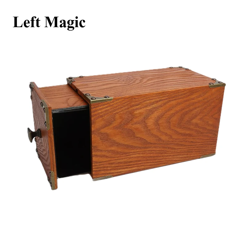 Wooden Drawer Box (28cm*15cm*15cm) Magic Tricks Production Box Appear Vanish Magia Magician Stage Illusions Gimmick Mental Props