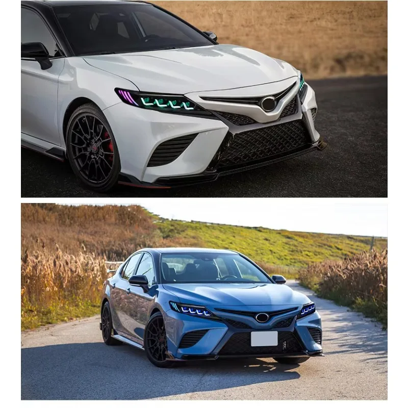 2018-2022 Headlight For Toyota Camry Sedan Front Headlamps Factory Wholesale New Design Full LED Daytime Running Lights High