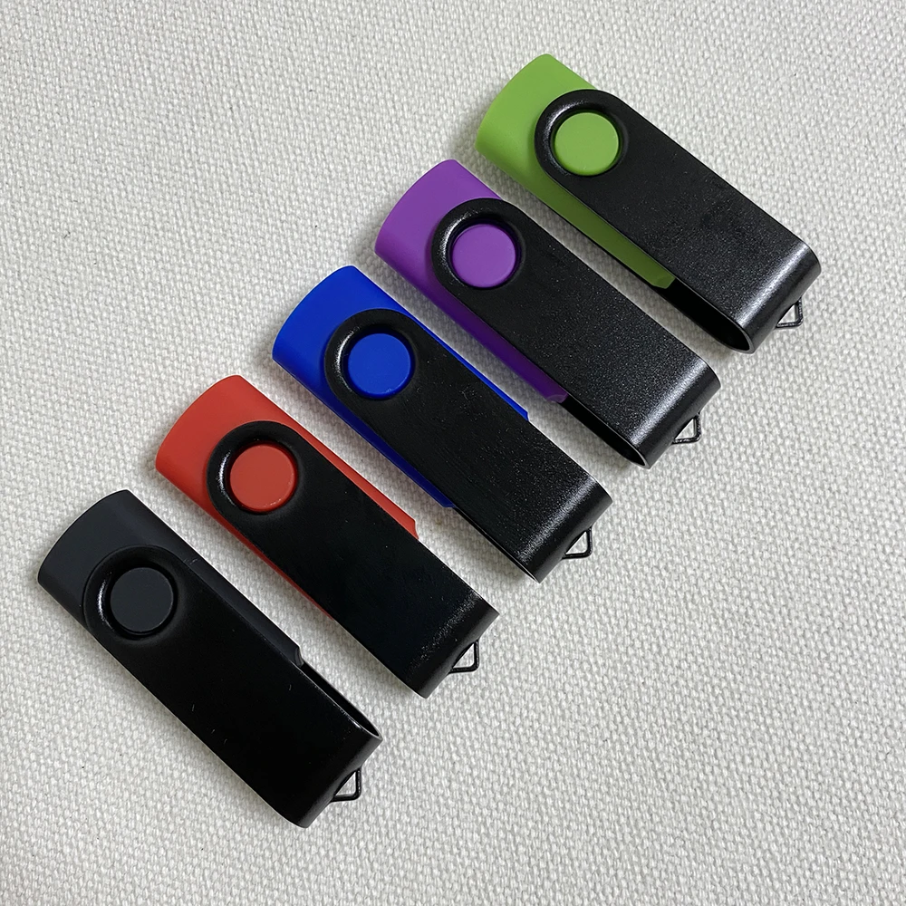 5 Pack Colorful USB 2.0 Memory Flash Pen drive Custom LOGO