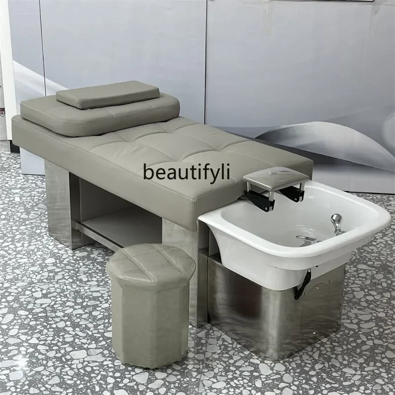 Beauty Salon Shampoo Chair Hair Salon Barber Shop Lying Completely Thai Massage Flushing Bed Chair Stool Physiotherapy