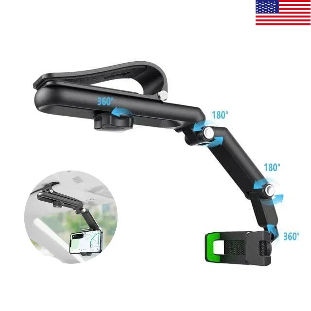 حامل سيارة جديد بواقي من الشمس | 1080 ° متعددة الوظائف + 360 ° الدورية | قابل للسحب، عالمي لأي مشهد #1