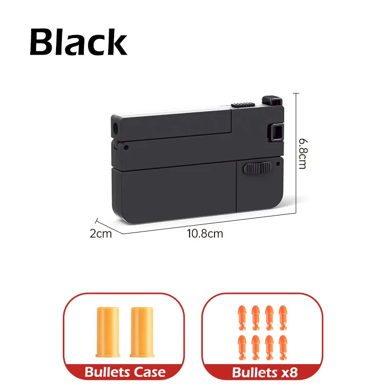 بندقية بلاستيكية مع رصاصة لينة لسيارة رمي قذيفة ، بطاقة اللعب ، لعبة الإبداعية ، حياة مضحكة ، جديد