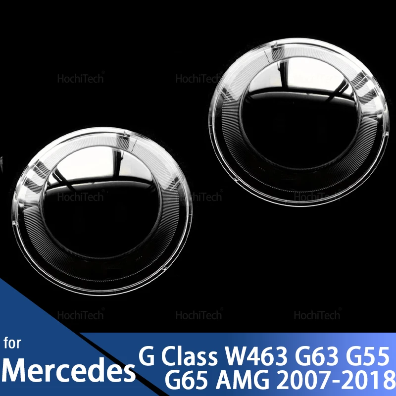 Anti-Yellowing Headlight Cover for Mercedes G Class W463 AMG G63 G55 G65 G-Wagen Puch G 07-18 Transparent Headlamp Lens Shell
