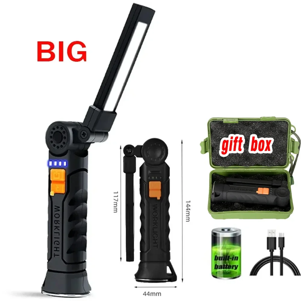 1pc COB LED Work Light Dimmable USB Rechargeable LED Flashlight Inspection Lamp With Magnet&Hook 14500/18650 Battery Torch light - AliExpress 39 1pc COB LED Work Light Dimmable USB Rechargeable LED Flashlight Inspection Lamp With Magnet&Hook 14500/18650 Battery Torch light - AliExpress 39