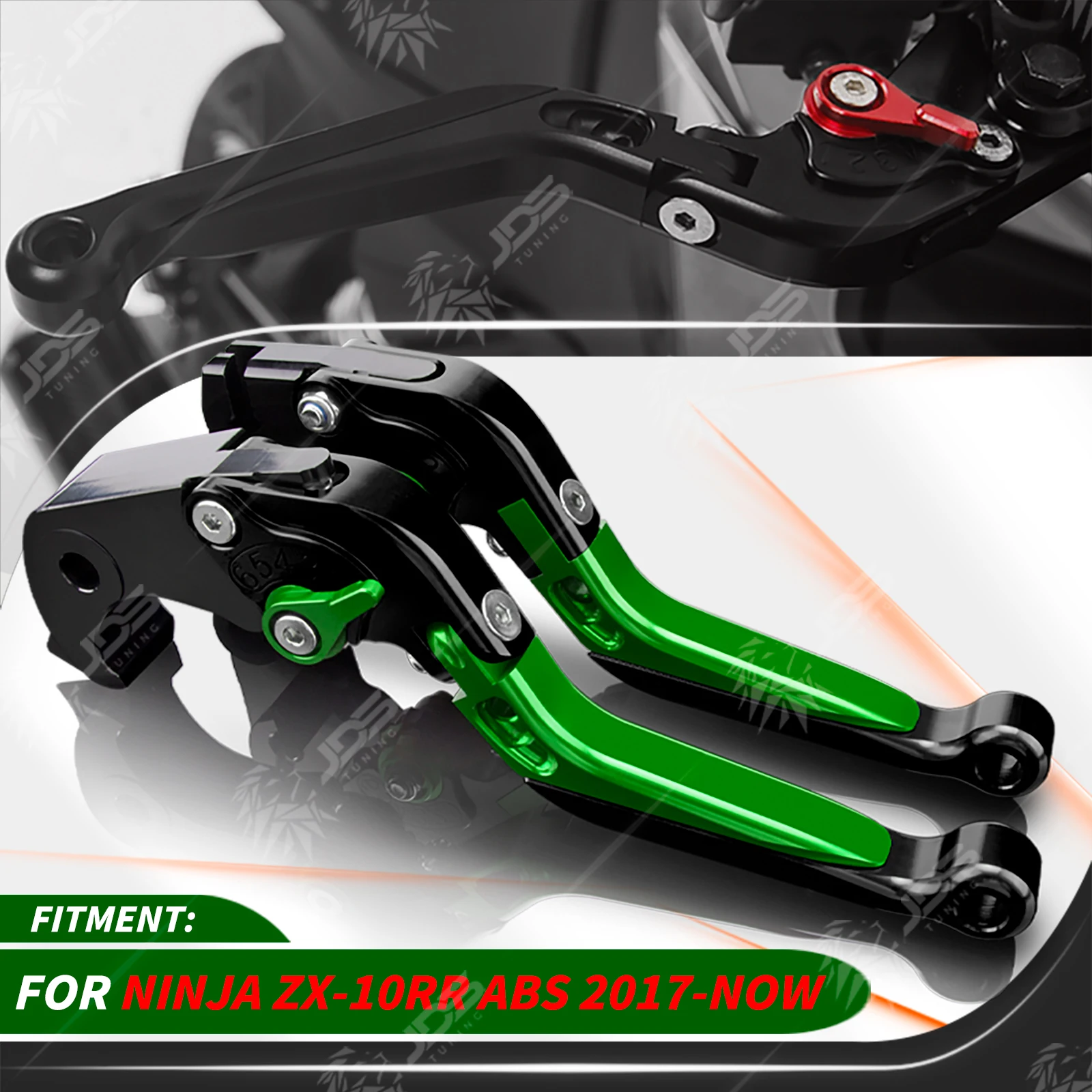 

Для Kawasaki NINJA ZX10RR ABS 2017-НОВЕЙШИЕ: Комплект складных регулируемых рычагов сцепления и тормоза, аксессуары, запчасти