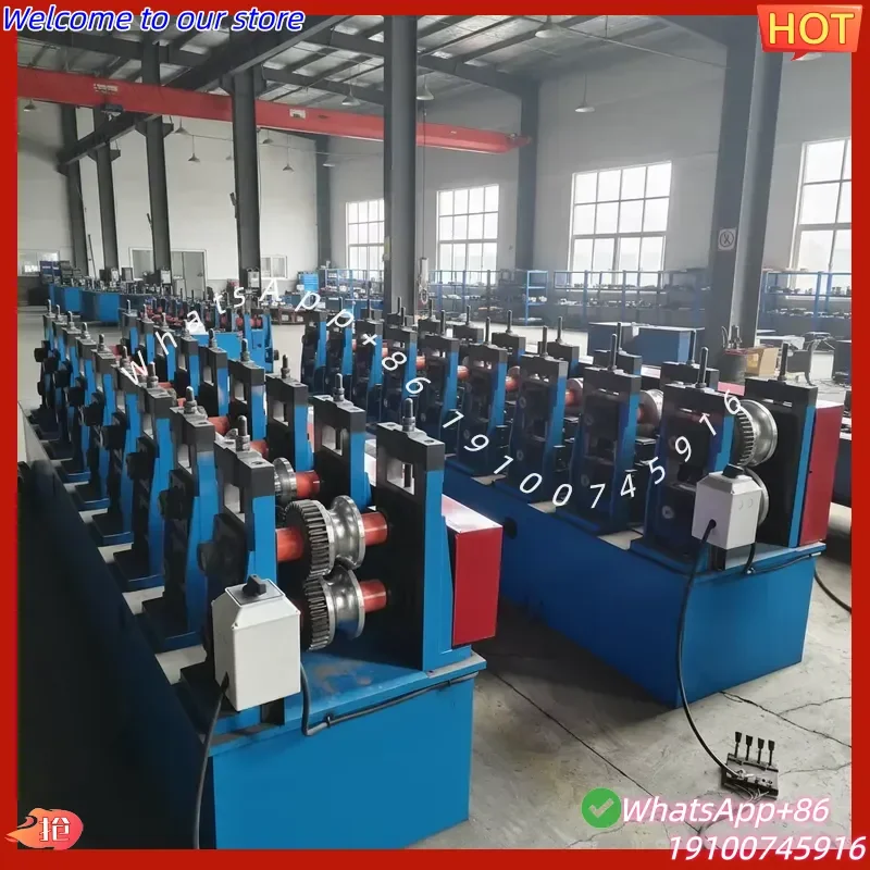 CE Certification Steel Round Pipe to Square Pipe Making Machine 48mm Pipe Cold Press Forming Machine