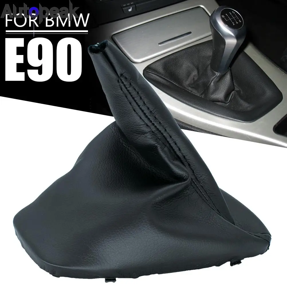 

Car Pu Leather Gear Shift Knob Gaiter Gaitor Boot Dust Cover For BMW E90 2006-2011 E91 2006-2012 E92 E93 2006-2013 8037308 LHD