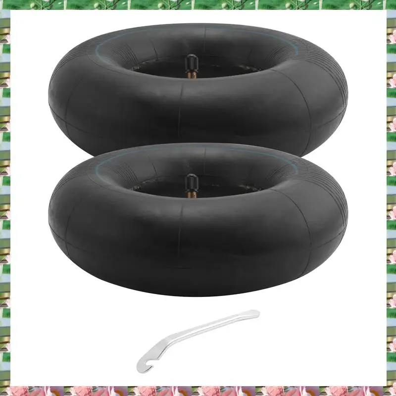 

Sports 2 PCS 4.10/3.50-4 Inch Inner Tube Tire For Hand Truck, Dolly, Lawn Mower, 4.10-4 Replacement Tube With Crowbar,2 PCS 4.10