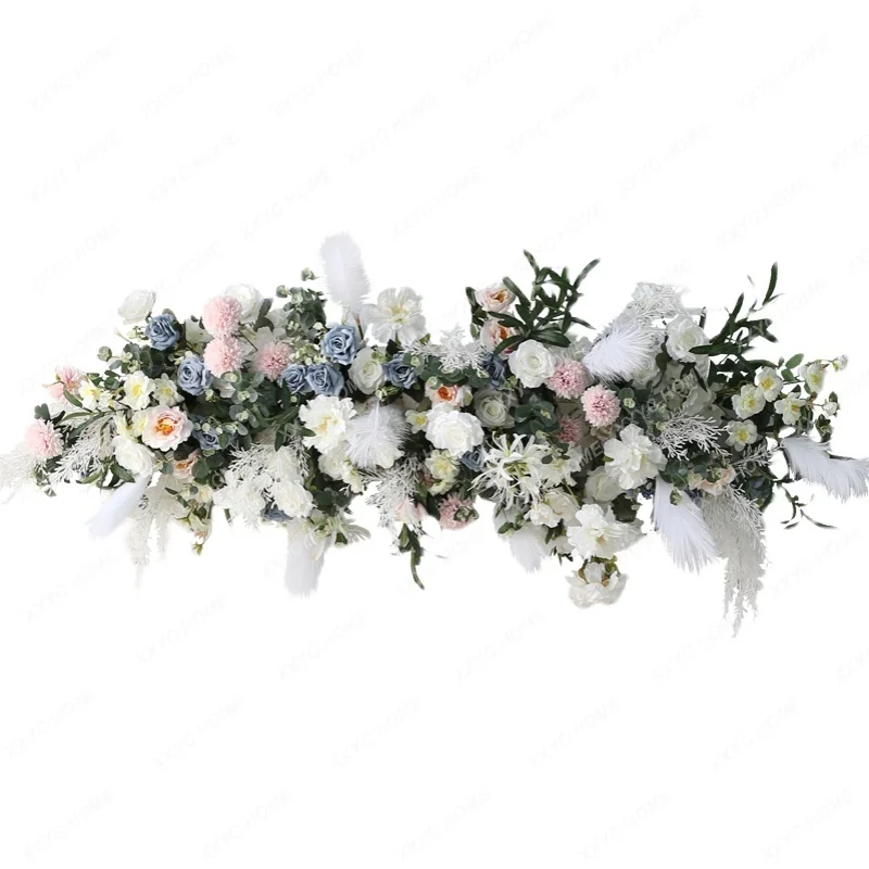 Western-Style Wedding Flowers Scene Set Decorative Flowers Dining Table Decoration Flower Road Lead Stand Floral Ball