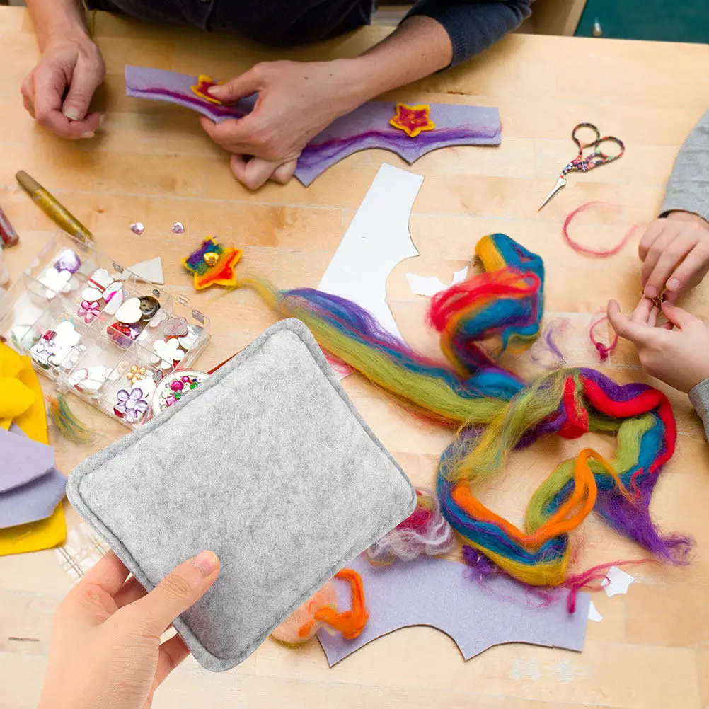 3Pcs Needle Felting Mat High Temperature Multi-Purpose Felting Pad for DIY Household Craft Base Outdoor Cushions