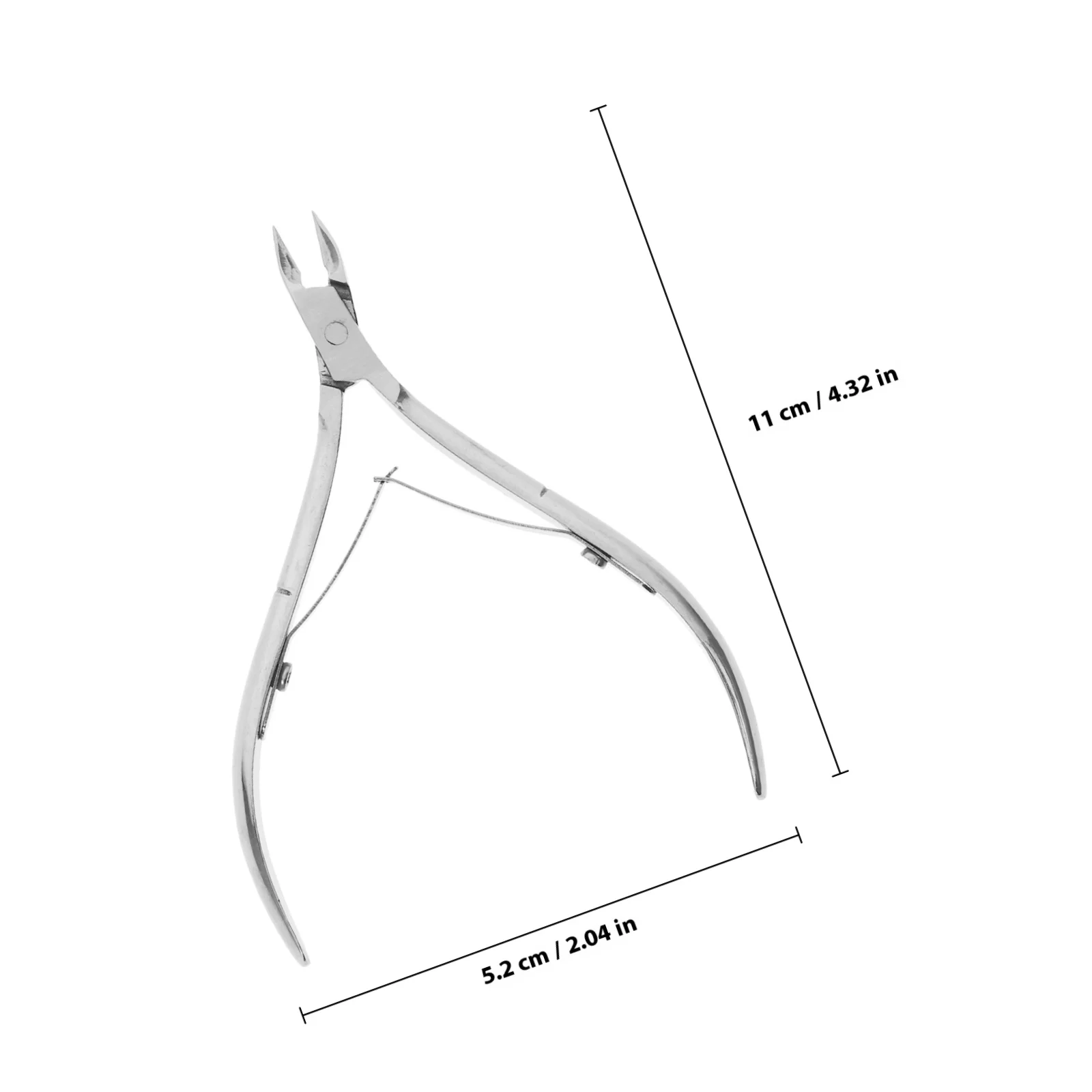 Stainless Steel Cuticle Nipper High Hardness Long Jaw Sharp Edge For Manicure Pedicure Home Salon Portable Nail Clipper