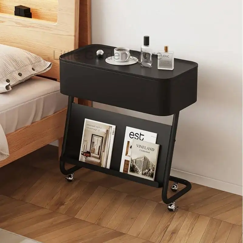 Mesitas de Noche Estéticas y Bonitas, Mesitas de Noche Sencillas para Manicura, Mesitas de Noche Económicas, Mesa Auxiliar de Noche, Muebles ZT