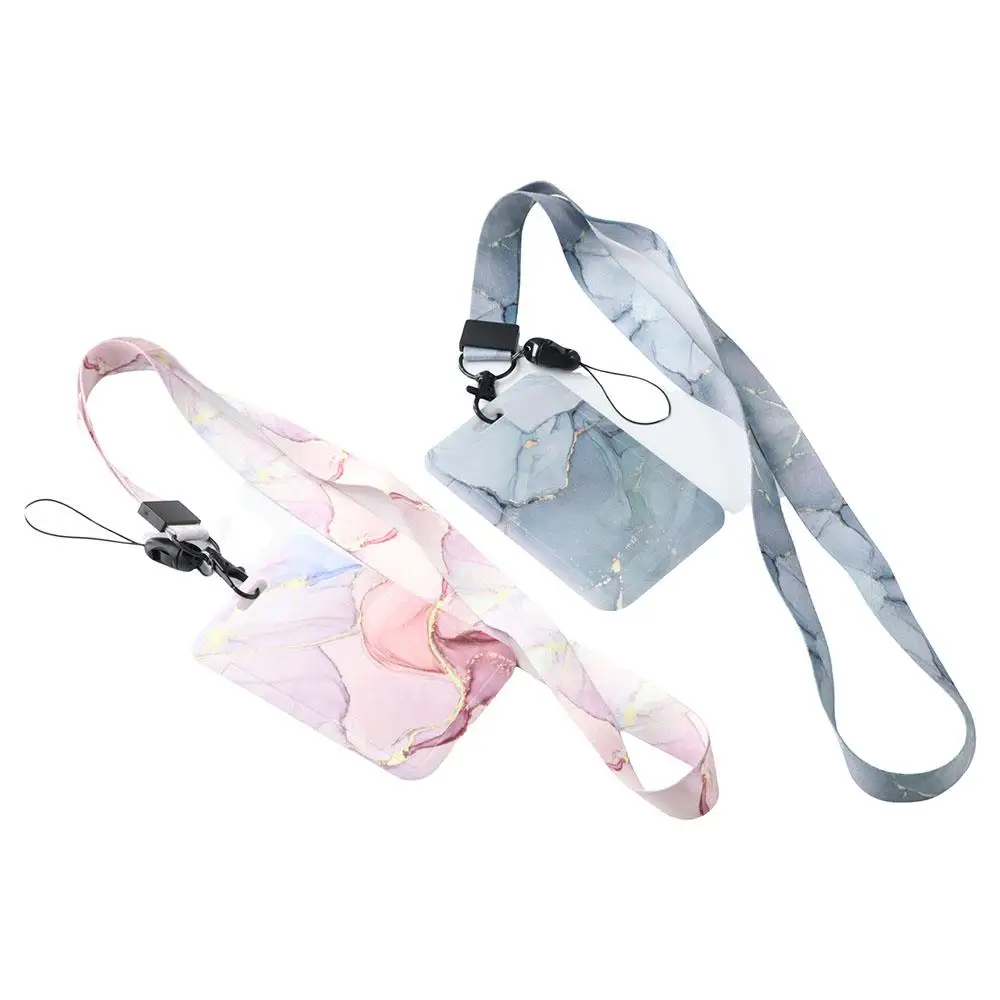 

Office Supply Cute Men And Women Pass Card Credit Card Student Credential Holder ID Card Holder Lanyard Card Holder Card Straps