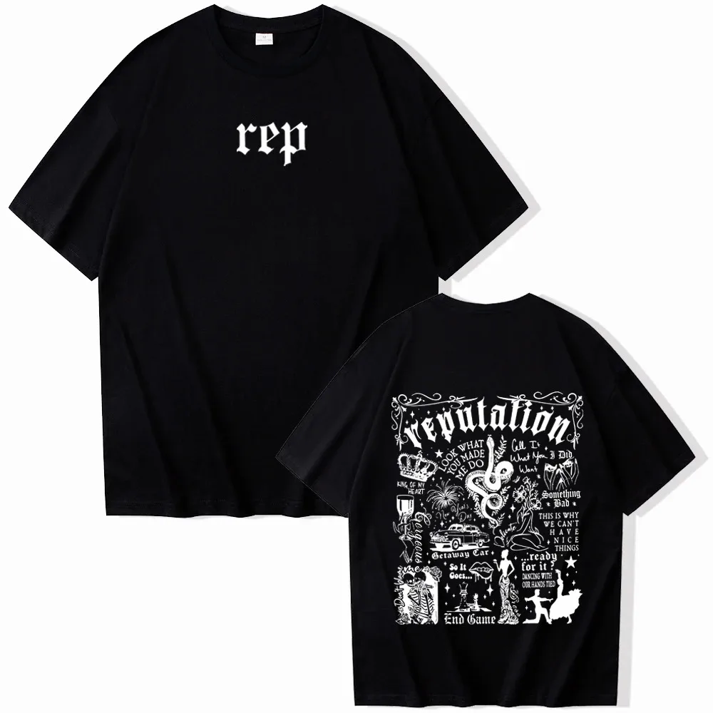 Taylor Reputation Music Shirt Taylor Music Shirt Taylor Merch Gift for Swiftie O-Neck Short Sleeve Shirts Unisex