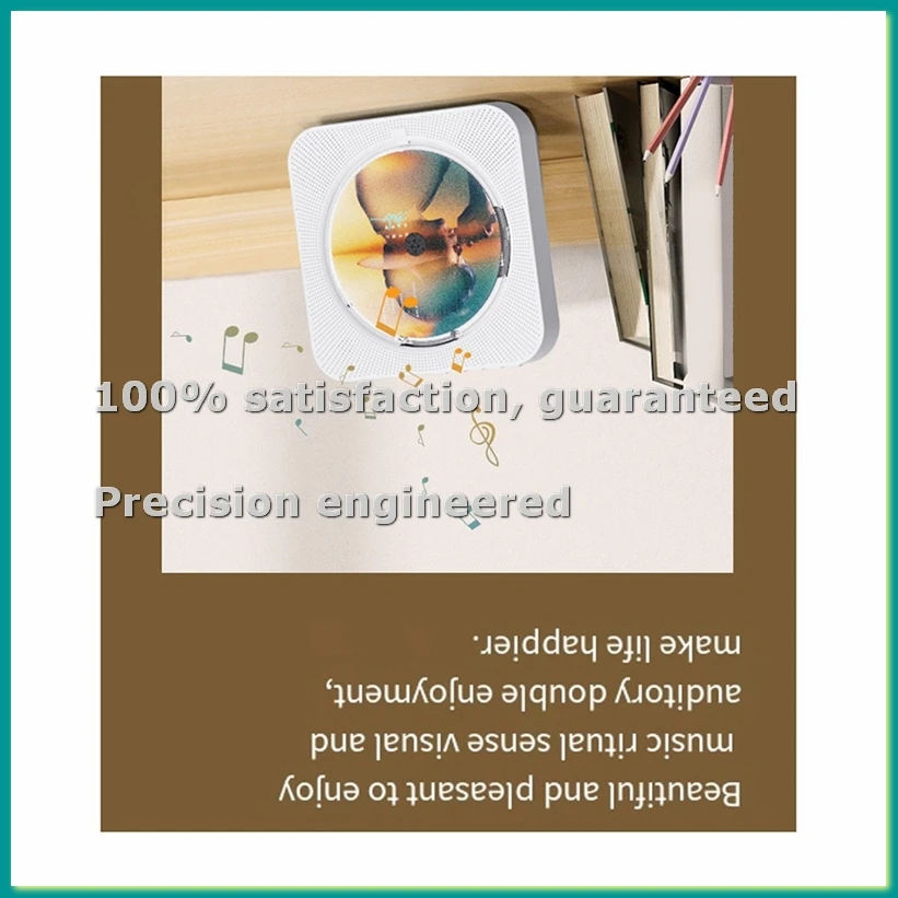 

Портативный CD-плеер -718 - Bluetooth, двойные динамики, FM-радио, USB, режим для наушников, стереозвук, белый, вилка стандарта США - TCES