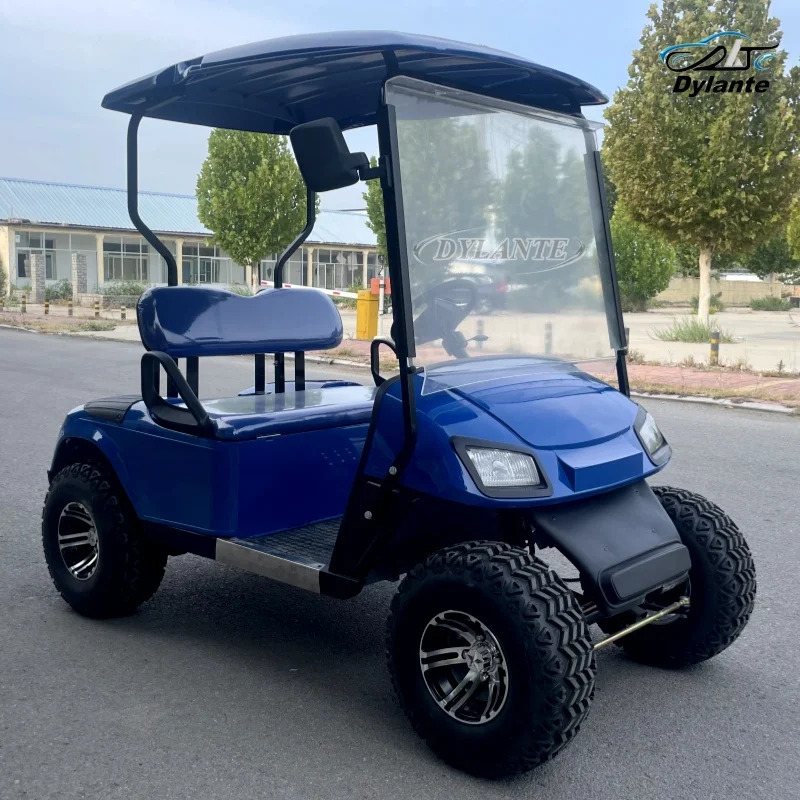 2024 Street Legal 350cc Fuel Engine Hunting Car 2 Seater Club Off Road Electric Golf Cart for Airport Reception Patrol