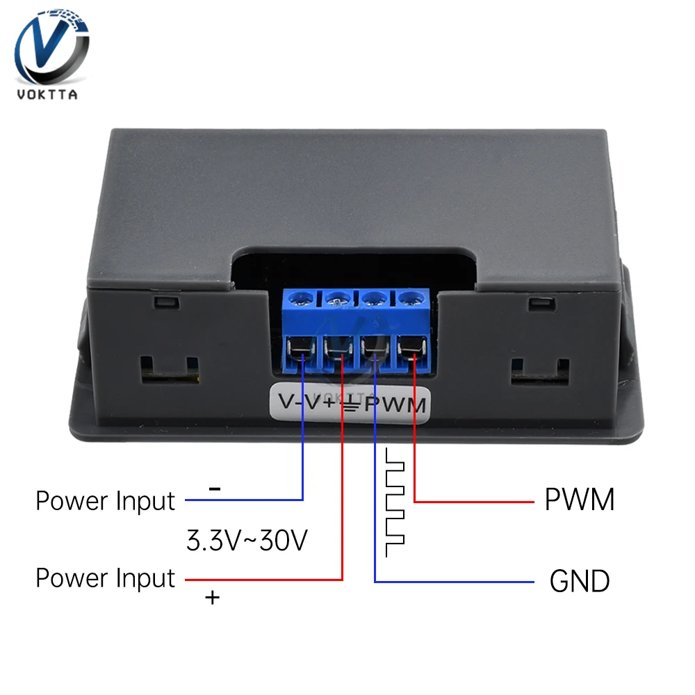 Imagem -05 - Pwm Pulso Frequency Signal Generator Módulo Ajustável Onda Quadrada Retangular Display Led Duty Cycle