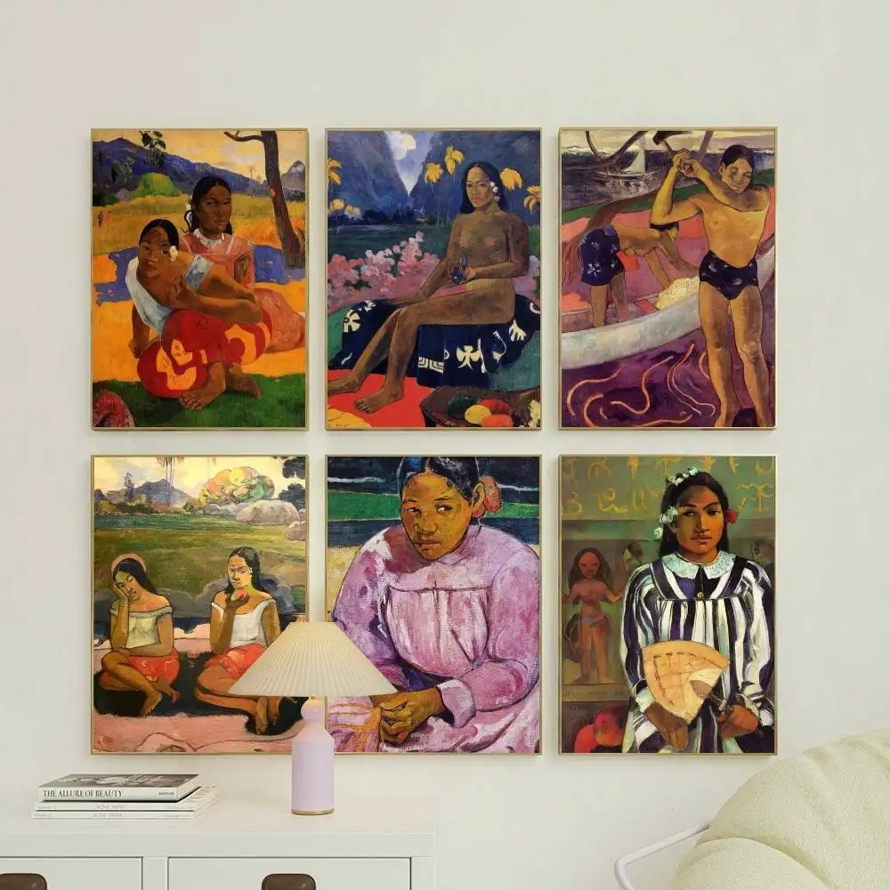 1 Stück Kunst-Poster „When Will You Marry“ von Paul Gauguin, Aufkleber, Druck, wasserfest, Wandkunst für Wohnzimmer, Schlafzimmer, Heimdekoration