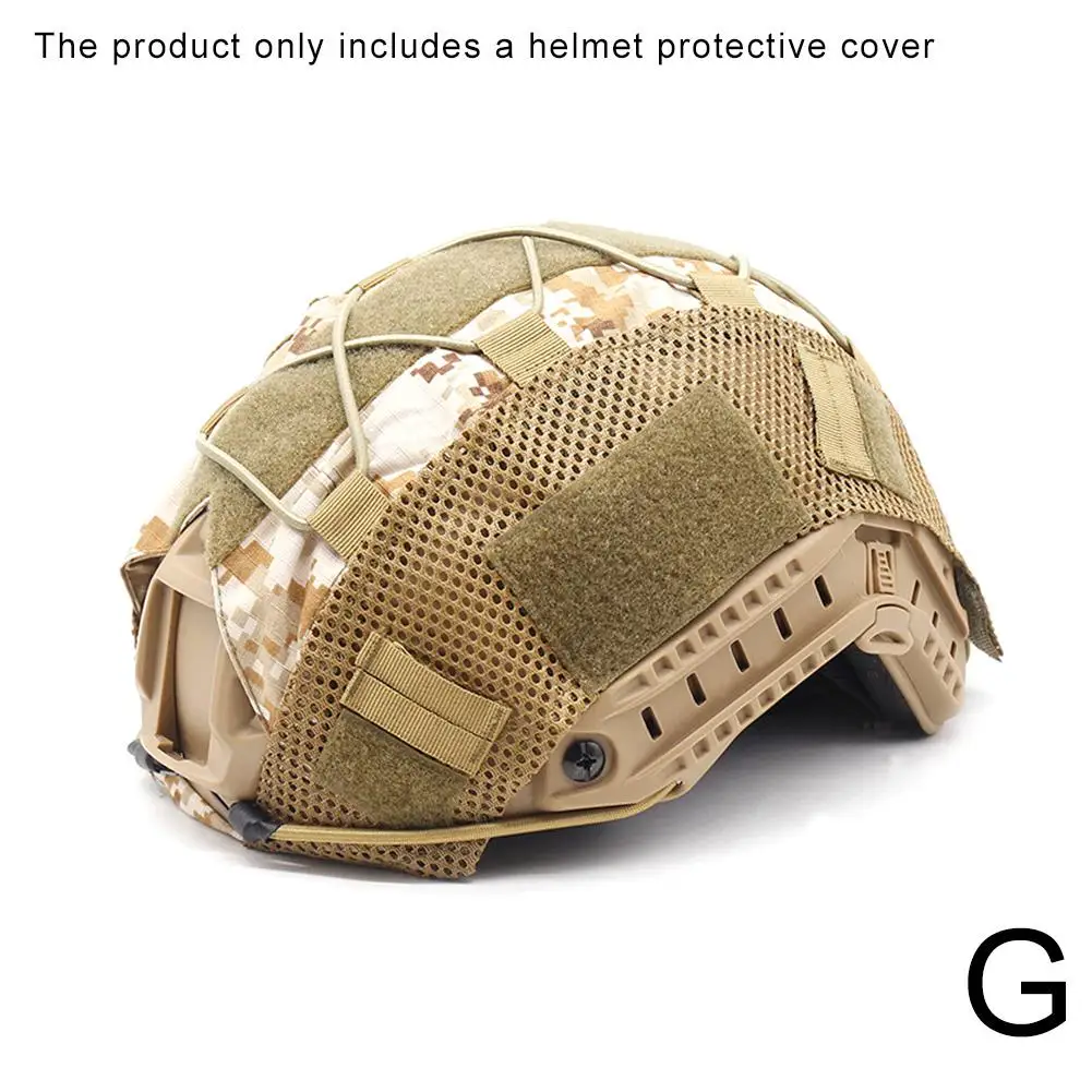 Outdoor Tactical Helmet Cloth Helmet Cover Elastic PJ Camouflage Cloth BJ Cover Helmet Helmet Cover Tactical MH Helmet Hel Y0B4