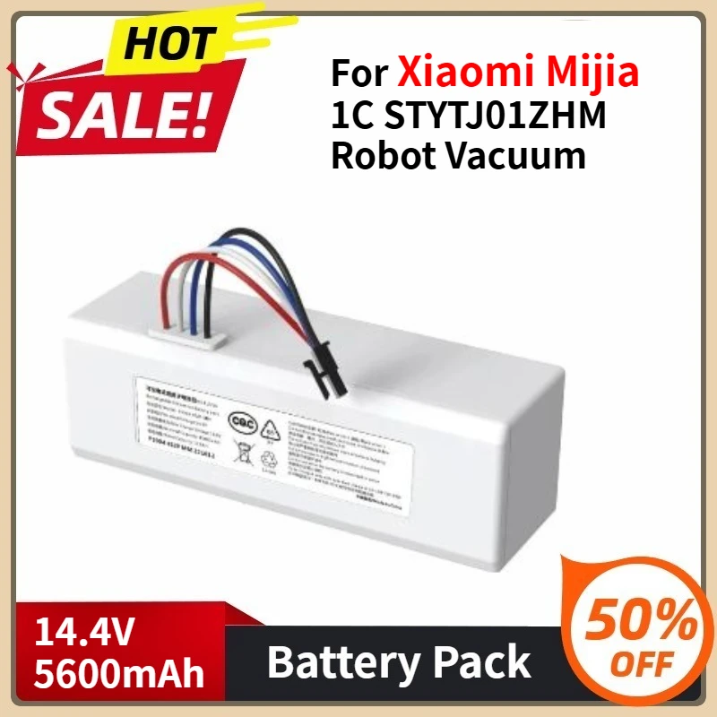 

P1904-4S1P-MM Battery For Xiaomi Mijia 1C STYTJ01ZHM Robot Vacuum Mop Cleaner Accessories 14.4V 5600mAh battery