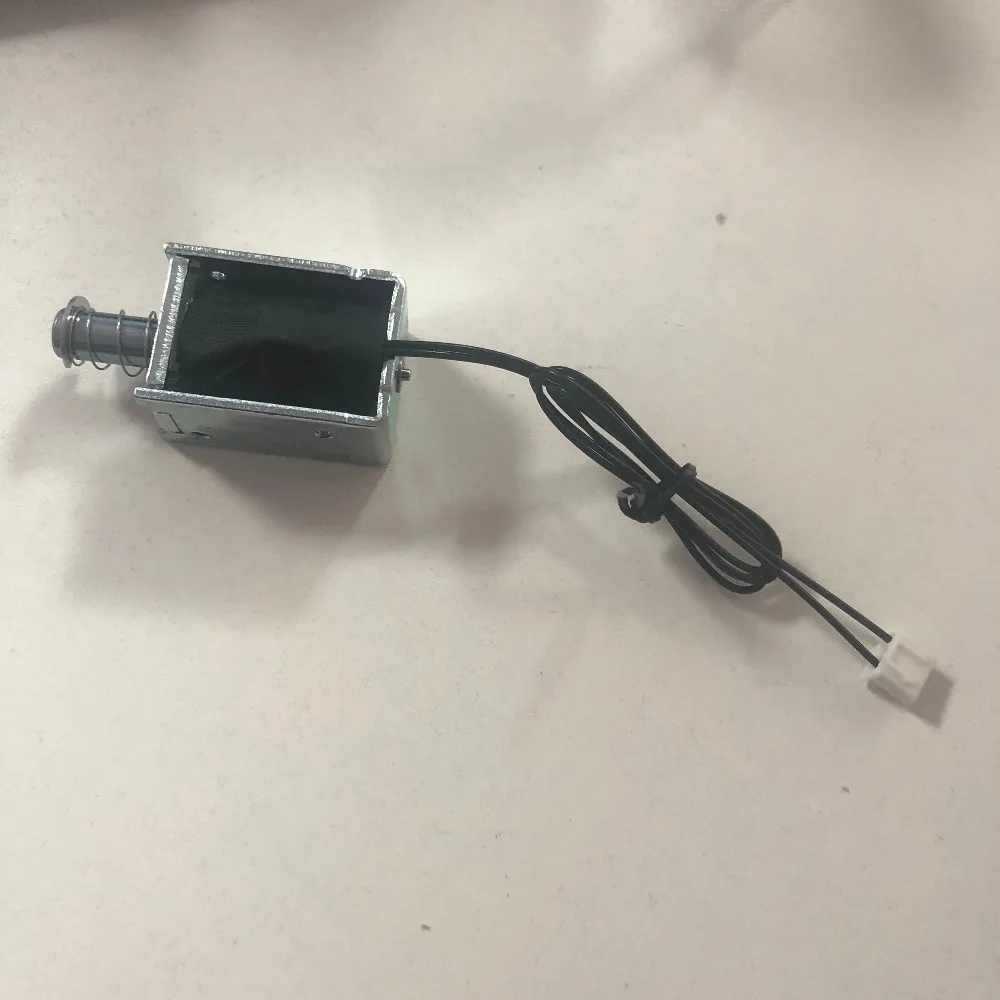 DC 220V 48.4W 1500g 200g Force 1mm 12mm Stroke Push Pull Solenoid Electromagnet