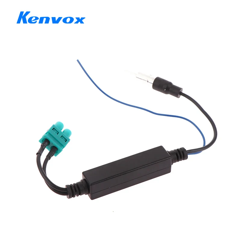 Innovative For Volkswagen Audi Cayenne Vehicle Signal Aerial FM Radio Antenna Car Accessories Male Dual Amplifier Adapter