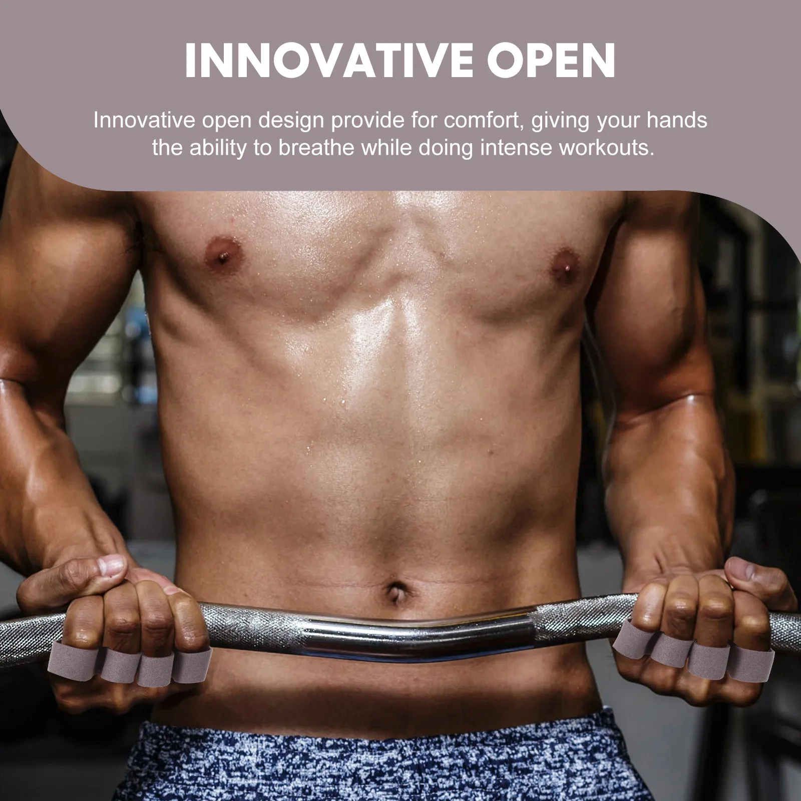 

1Pair Weight Lifting Grip Pads Wear Resistant Palm Protectors Lightweight Anti Slip Workout Fitness Gloves Lifting Grips