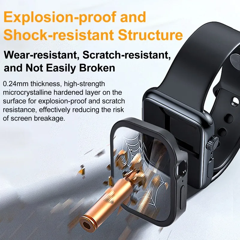 

Aluminum Alloy Case for Apple Watch Ultra 3 2 49mm 46mm 45mm 44mm 42mm Waterproof Metal Coverage Iwatch Series 11 10 9 8 7 6 SE