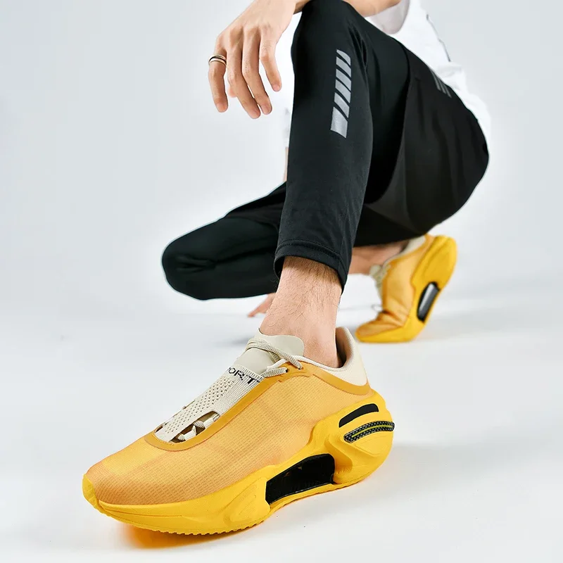 

New Lightweight Running Shoes Spring and Summer Men's and Women's Student Adult Racing Shock-Absorbing Red Rabbit