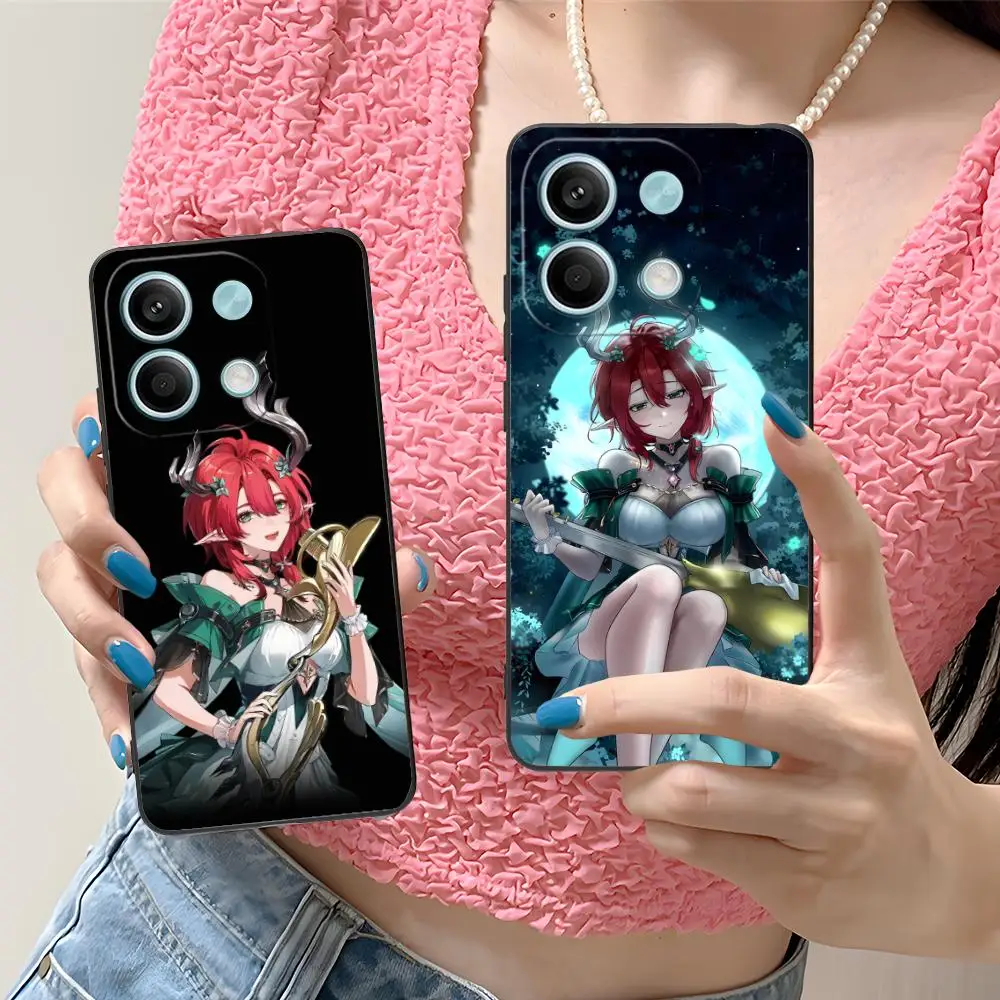 

Чехол для телефона Wuthering Waves Ciaccona для Xiaomi Redmi 15 14 13 12 A5 3 2 1 C Plus 4G 5G с цветным принтом, роскошный красивый чехол