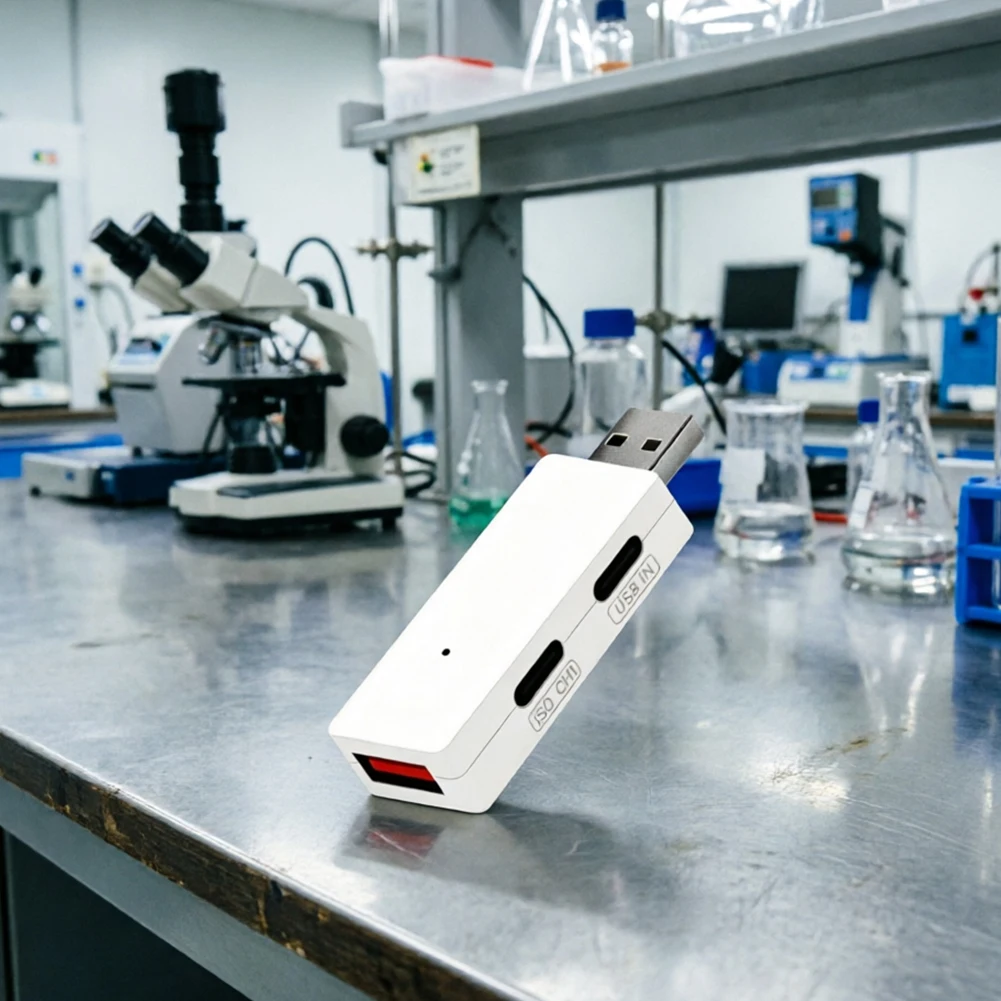 HUB23 High-Speed USB Isolator for Use with Laboratory Instruments and Industrial Controllers Requiring Noise-Free Data Transfer