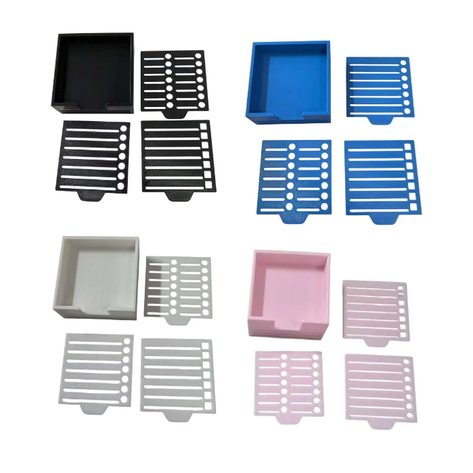 教室用ステンシルノートホルダー付きメモ用紙収納ボックス