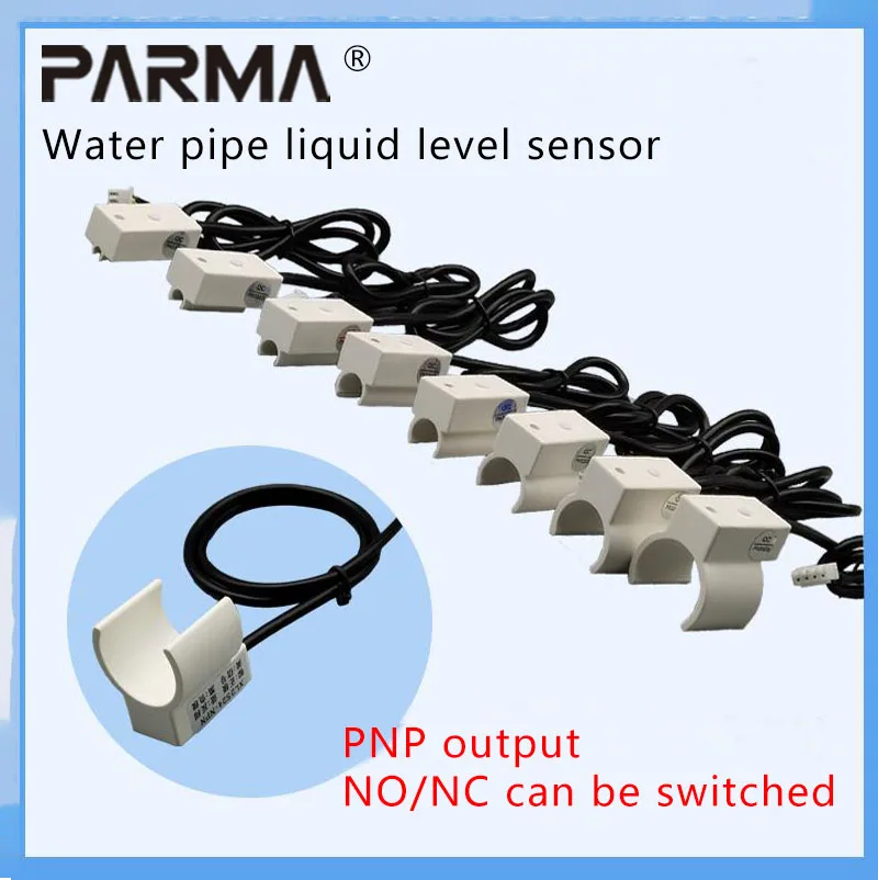 Water level sensor Non contact liquid level sensor PNP output 12-24VDC pipeline liquid level switch Capacitive sensor