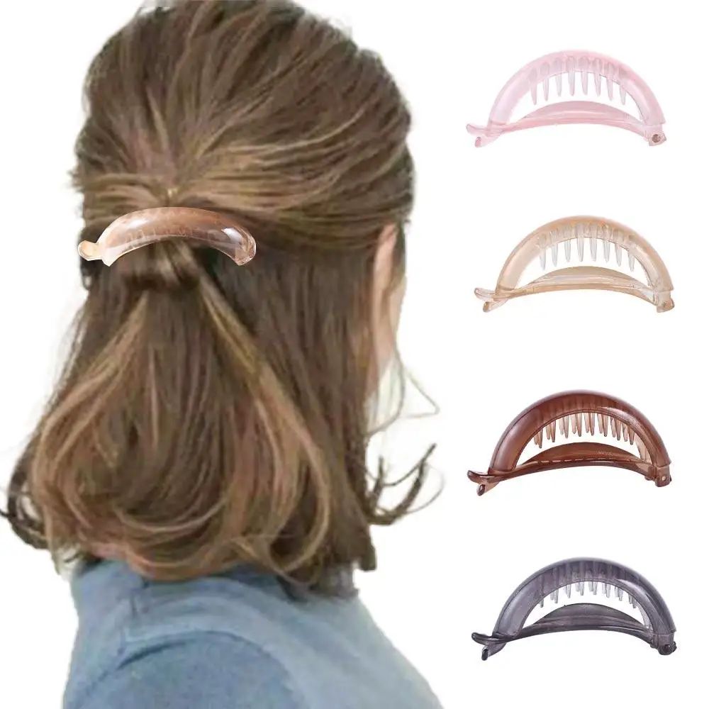 

Fashion Transparent Hairpins Hair Accessories Banana Clip Hair Clips Ponytail Holder Hair Claws