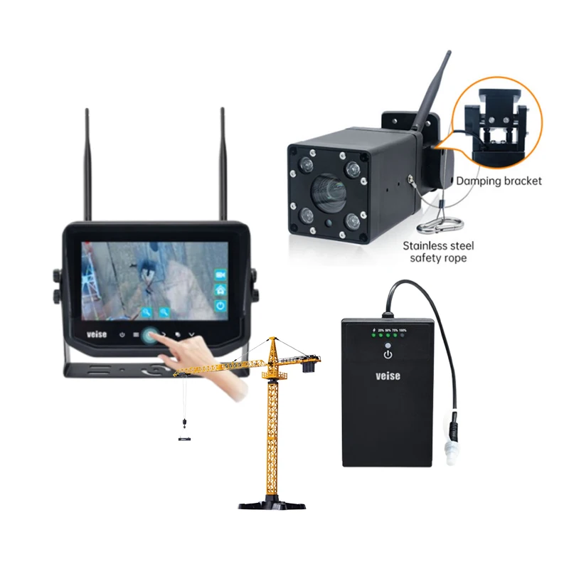 

30X Zoom Wireless Tower Crane Camera Monitor System With Blind Spot Monitoring For Construction Similar As Orlaco