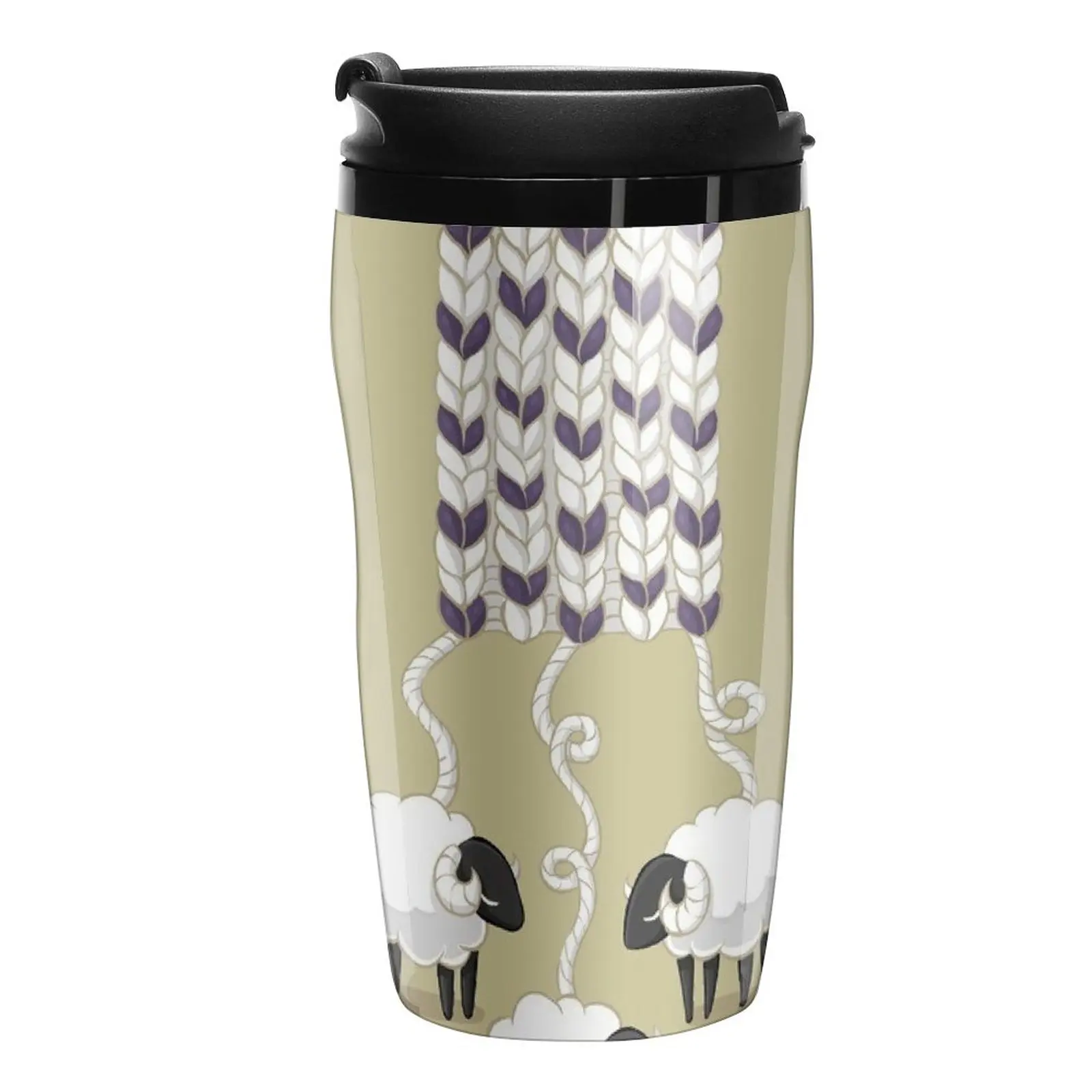 New Wool Scarf Travel Coffee Mug Coffee Thermal Cup Cute Mugs